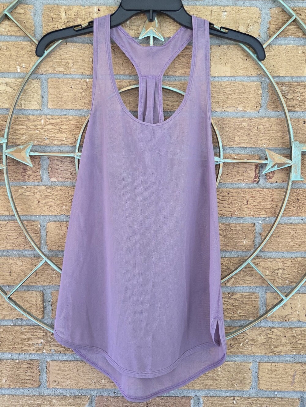 Lululemon Purple Mesh Racerback Women's Tank Top, S-M